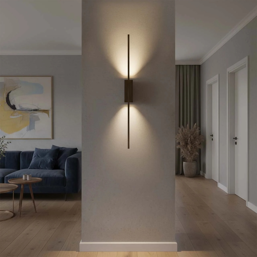 LED stenska svetilka AISHA LED/12W/230V 4000K 80 cm črna