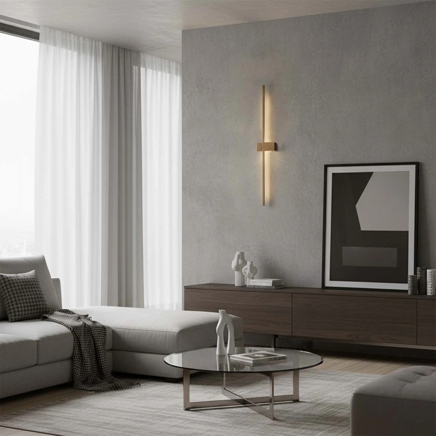 LED stenska svetilka AISHA LED/12W/230V 4000K zlata