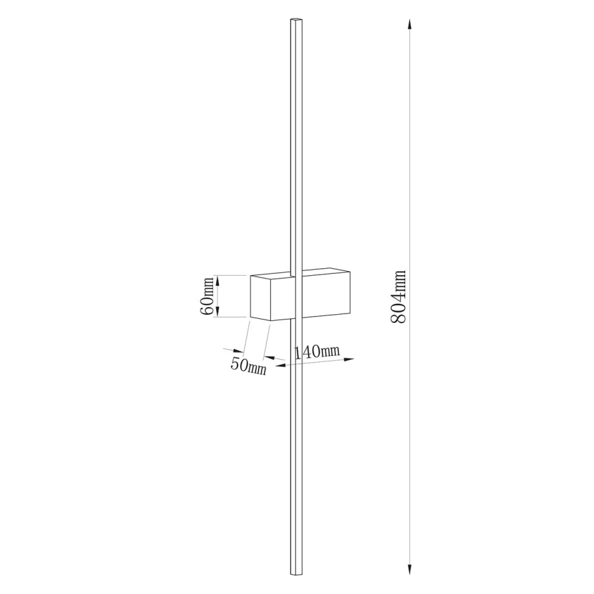 LED stenska svetilka AISHA LED/12W/230V 4000K zlata