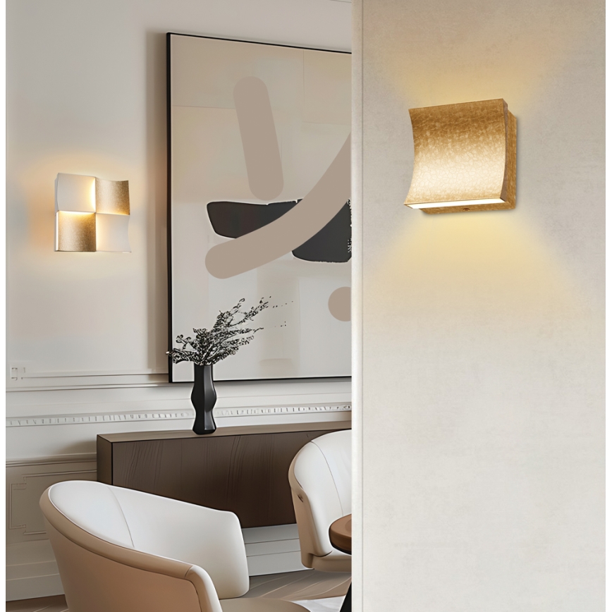 LED stenska svetilka ARIELLA LED/8W/230V, zlata