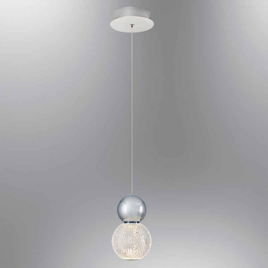 LED Stenska Svetilka CREMONA LED/5W/230V 3000K matni krom