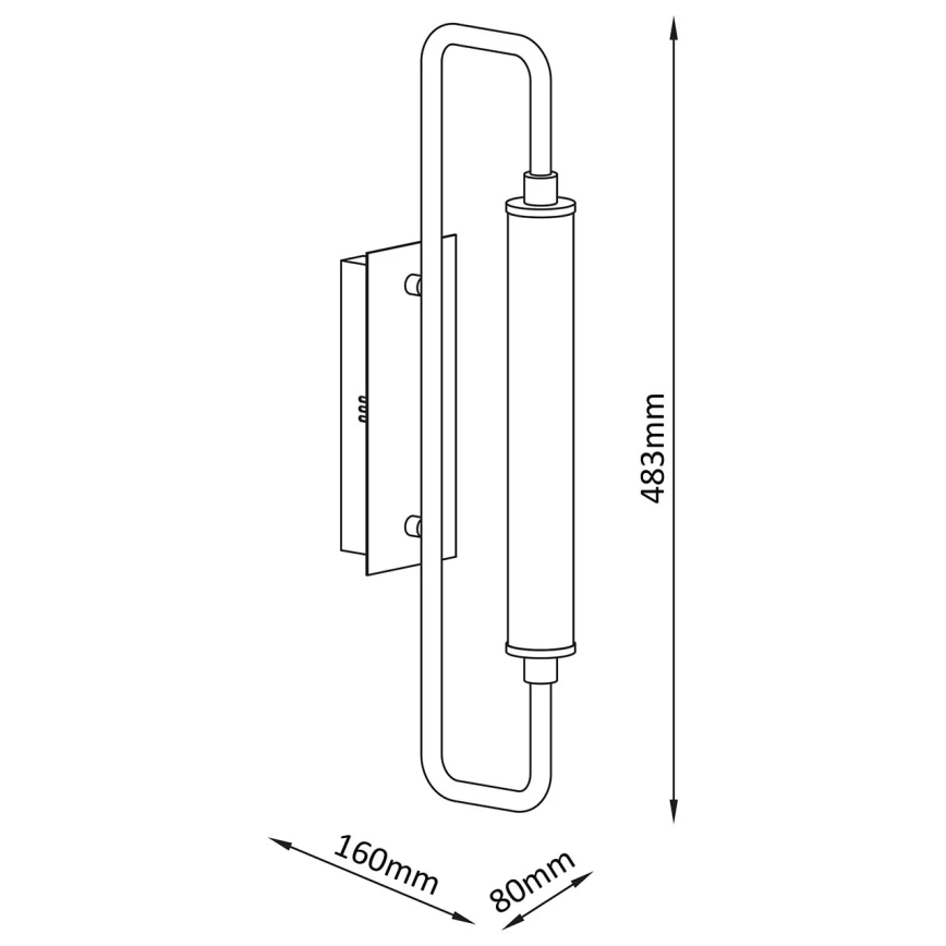 LED stenska svetilka FELICJA LED/10W/230V 4000K črna