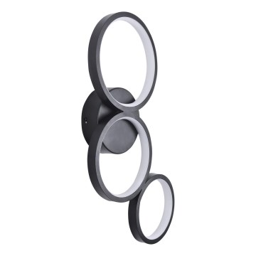 LED Stenska svetilka FLAMENCO LED/23W/230V 4000K črna