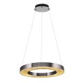 LED Stenska svetilka JESI LED/35W/230V 3000K premer 60 cm srebrna