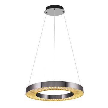 LED Stenska svetilka JESI LED/35W/230V 3000K premer 60 cm srebrna