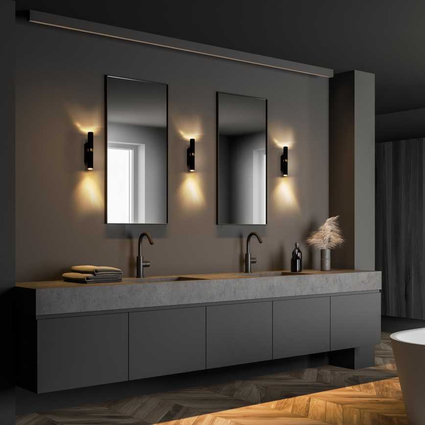LED Stenska svetilka LAGOS 2xG9/3W/230V 4000K črna/zlata