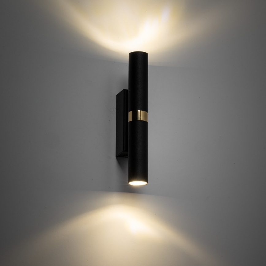 LED Stenska svetilka LAGOS 2xG9/3W/230V 4000K črna/zlata