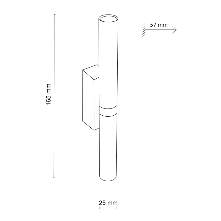 LED Stenska svetilka LAGOS 2xG9/3W/230V 4000K črna/zlata