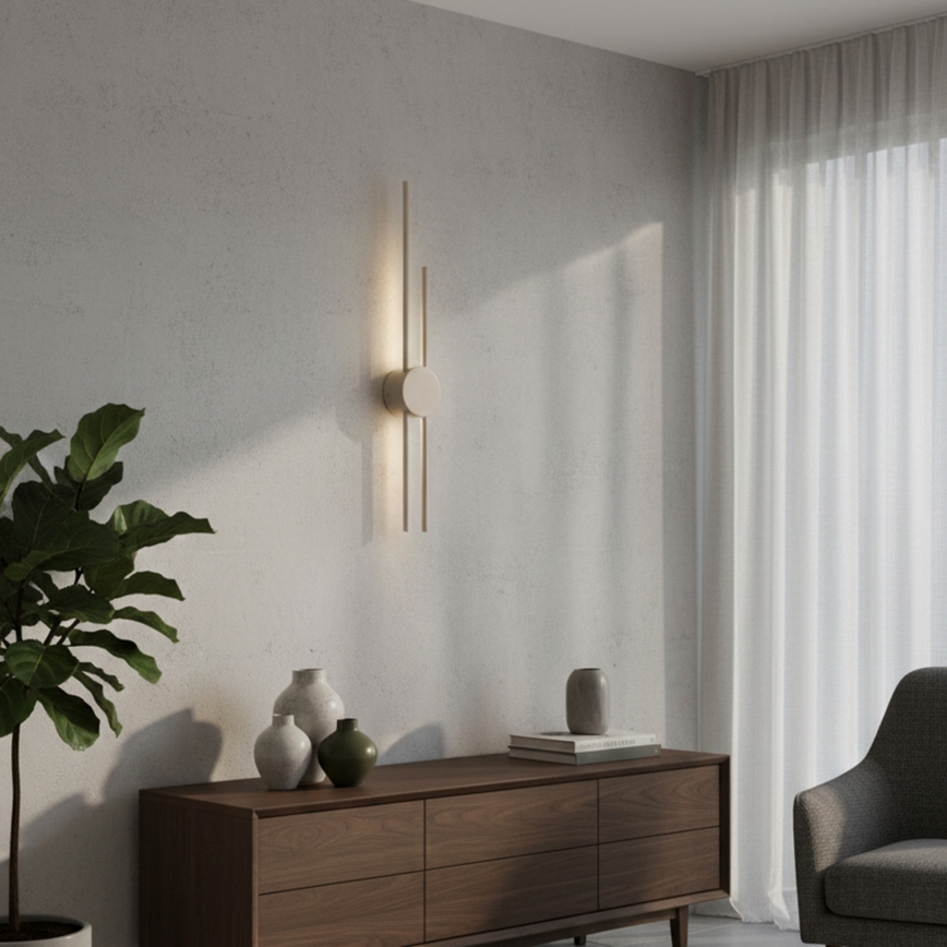 LED stenska svetilka LANA LED/15W/230V 4000K bež