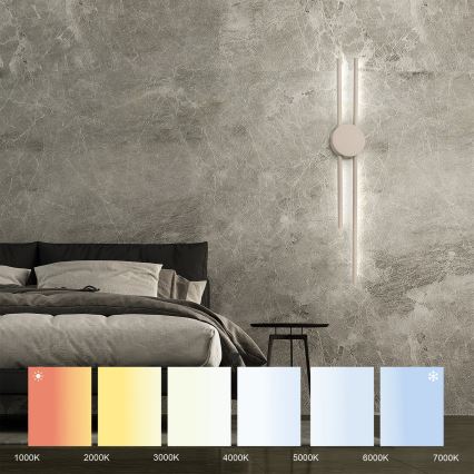 LED stenska svetilka LANA LED/15W/230V 4000K bež