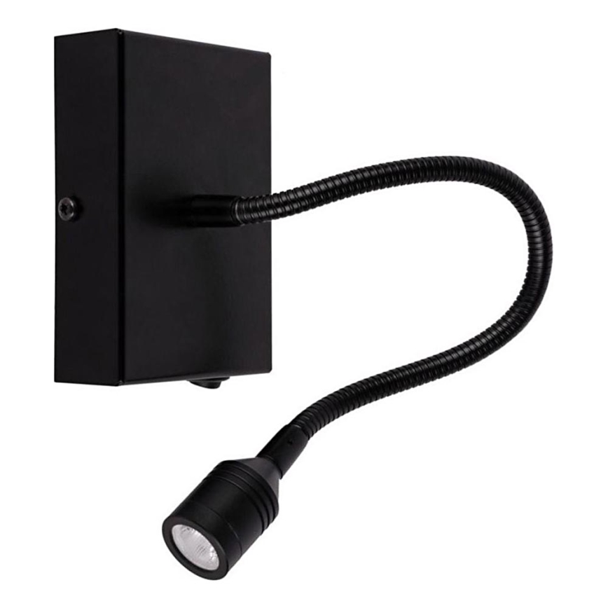 LED Stenska svetilka LECTOR LED/2,5W/230V črna