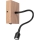 LED Stenska svetilka LECTOR LED/2,5W/230V hrast