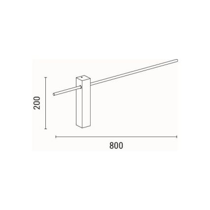 LED Stenska svetilka LED/10W/230V 3000K