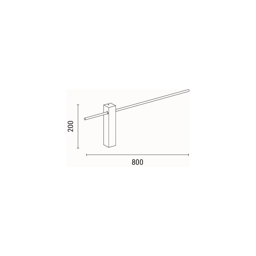 LED Stenska svetilka LED/10W/230V 3000K