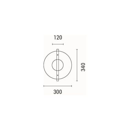 LED Stenska svetilka LED/10W/230V 3000K