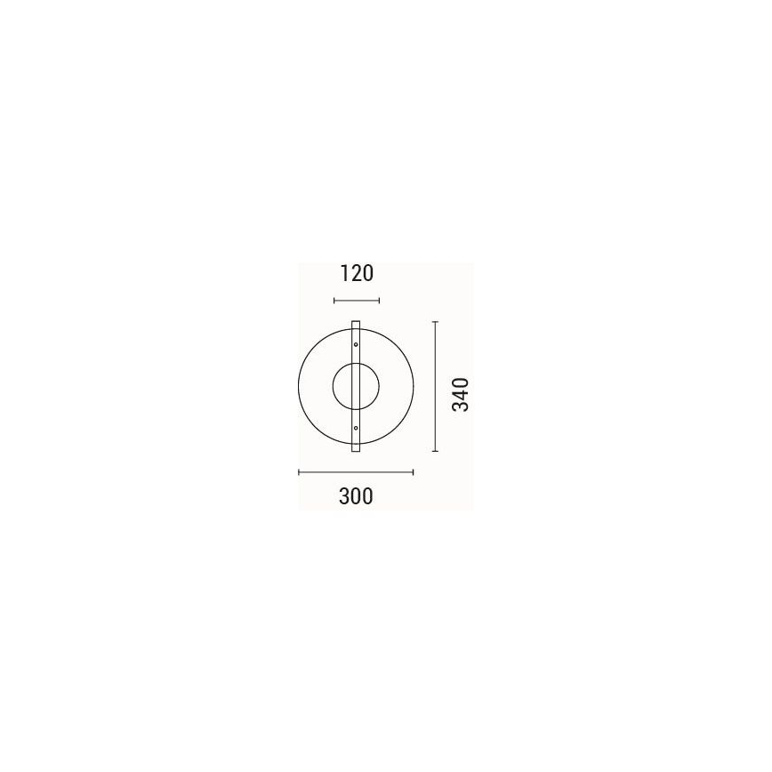 LED Stenska svetilka LED/10W/230V 3000K