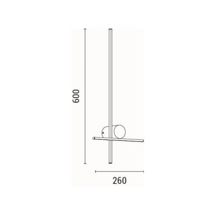 LED Stenska svetilka LED/12W/230V 3000K
