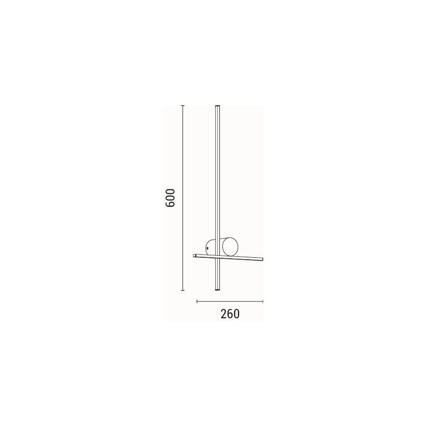 LED Stenska svetilka LED/12W/230V 3000K
