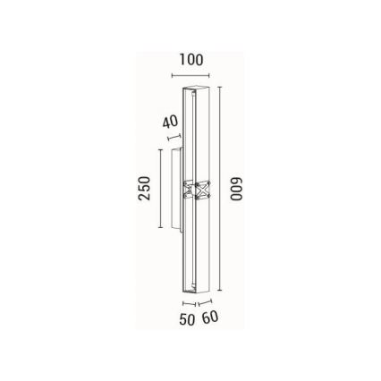 LED Stenska svetilka LED/13W/230V 3000K