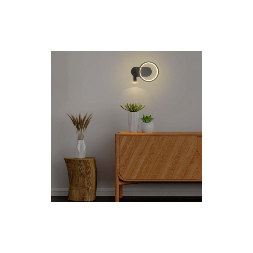LED Stenska svetilka LED/14W/230V 4000K črna
