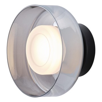 LED Stenska svetilka LED/8W/230V 3000K črna/dimna