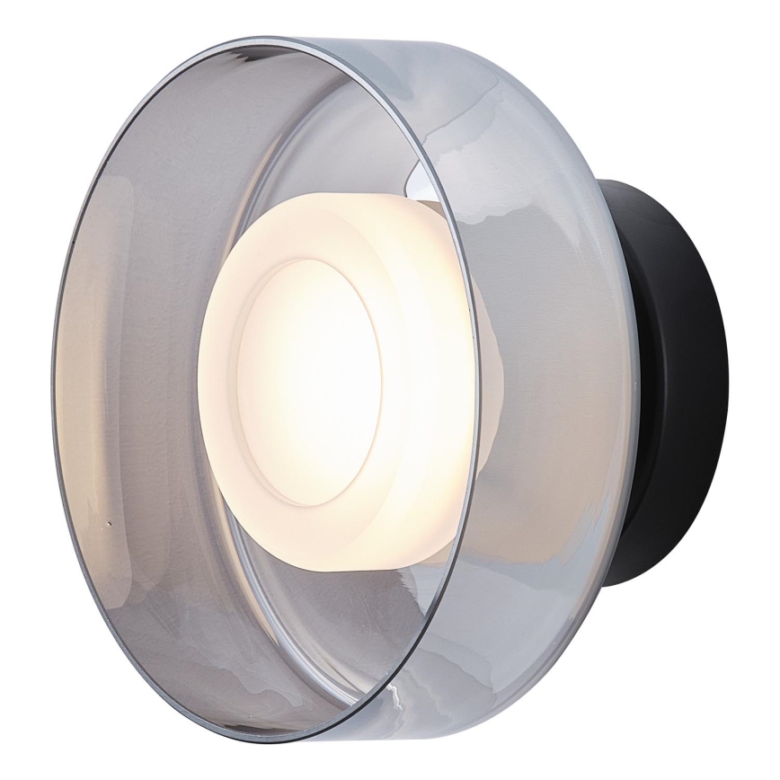 LED Stenska svetilka LED/8W/230V 3000K črna/dimna