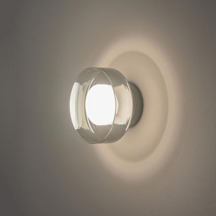 LED Stenska svetilka LED/8W/230V 3000K črna/dimna