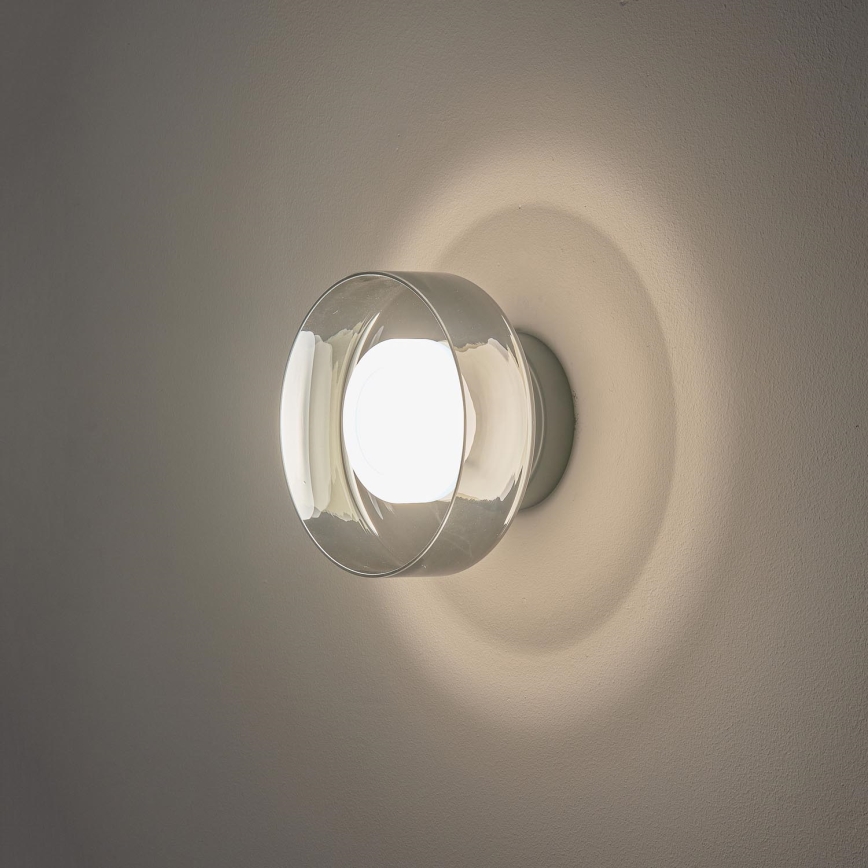 LED Stenska svetilka LED/8W/230V 3000K črna/dimna