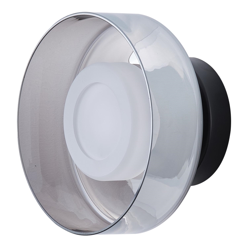 LED Stenska svetilka LED/8W/230V 3000K črna/dimna