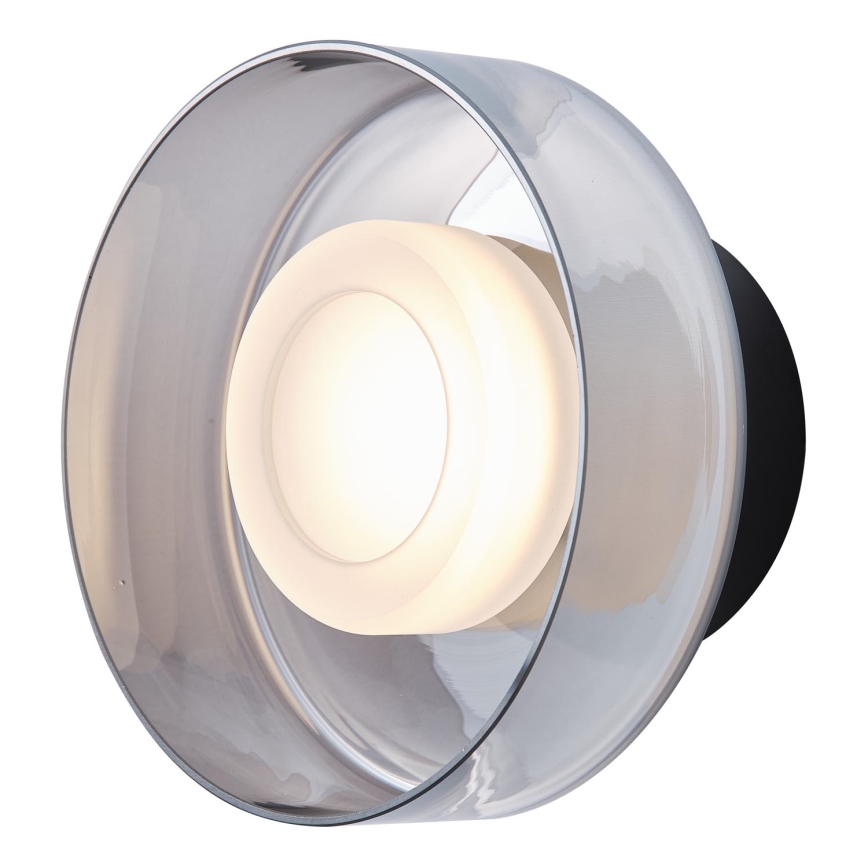 LED Stenska svetilka LED/8W/230V 3000K črna/dimna