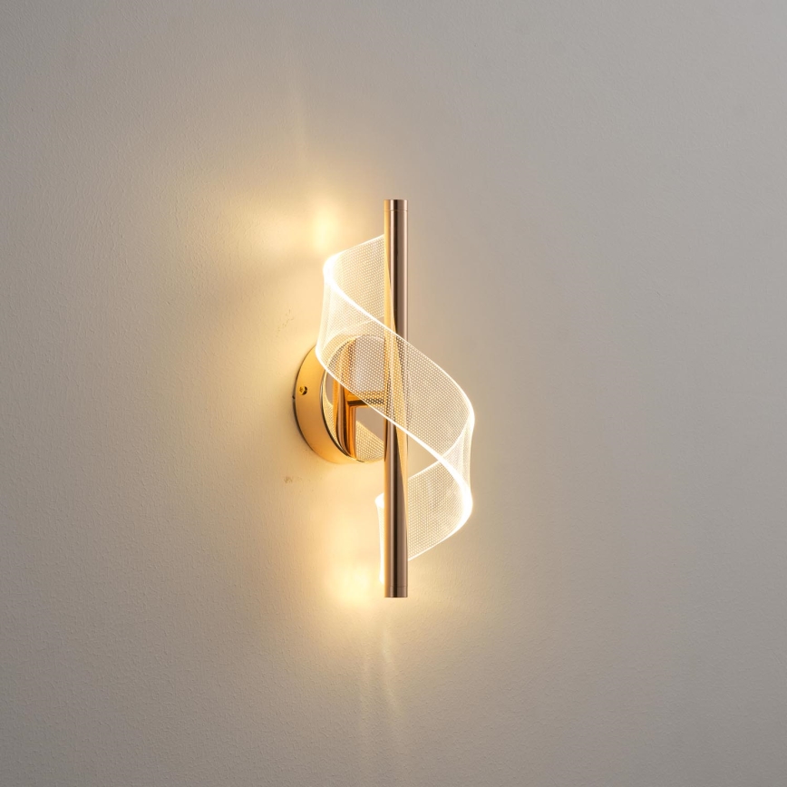 LED Stenska svetilka LED/8W/230V 3000K zlata