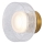 LED Stenska svetilka LED/8W/230V 3000K zlata/prozorna