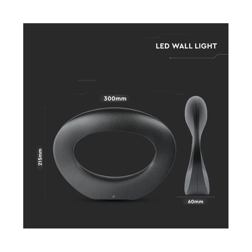 LED Stenska svetilka LED/9W/230V