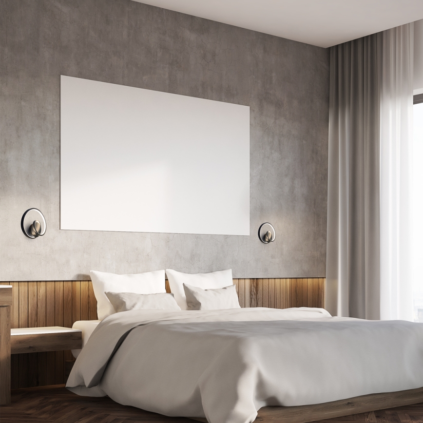 LED Stenska svetilka LUCERO LED/13W/230V črna