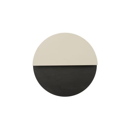 LED Stenska svetilka LUNA LED/7W/230V pr. 26 cm črna/bež