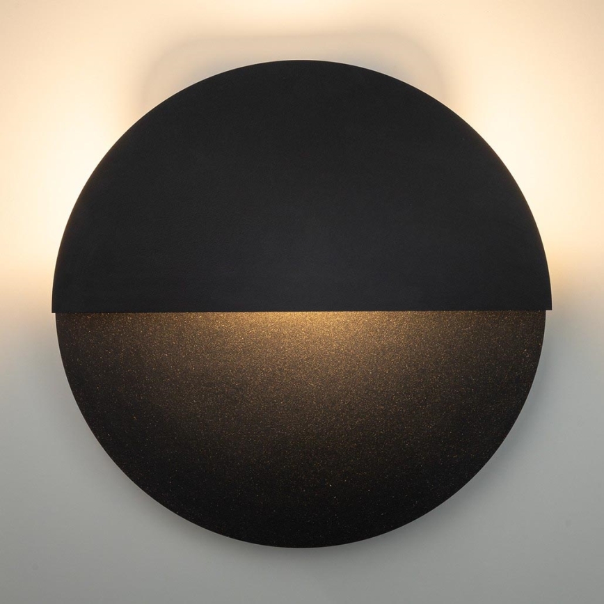 LED Stenska svetilka LUNA LED/7W/230V pr. 26 cm črna