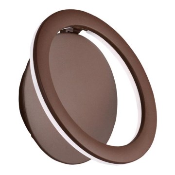 LED stenska svetilka PALERMO LED/16W/230V rjava