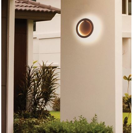 LED stenska svetilka PALERMO LED/16W/230V rjava