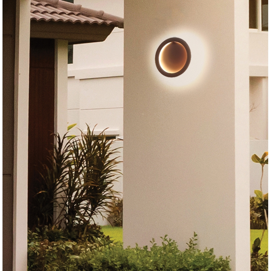 LED stenska svetilka PALERMO LED/16W/230V rjava