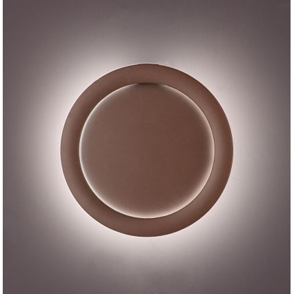 LED stenska svetilka PALERMO LED/16W/230V rjava