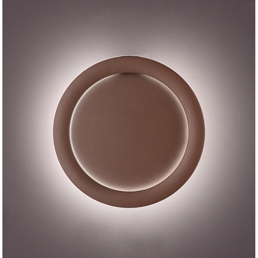 LED stenska svetilka PALERMO LED/16W/230V rjava