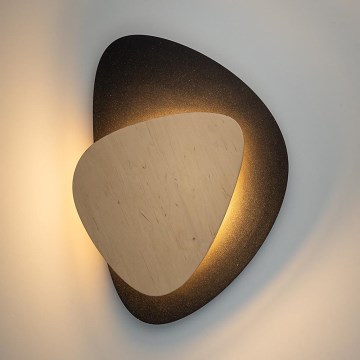 LED Stenska svetilka PEDRA LED/7W/230V črna/bež