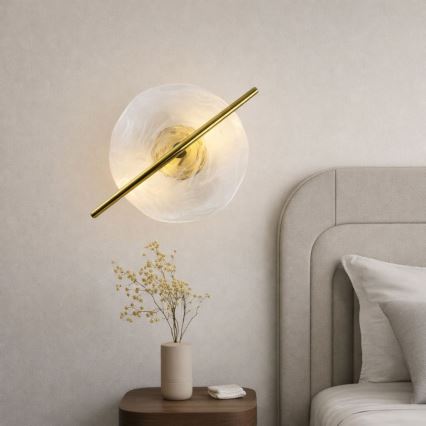 LED stenska svetilka RELAX LED/5W/230V zlata/bela