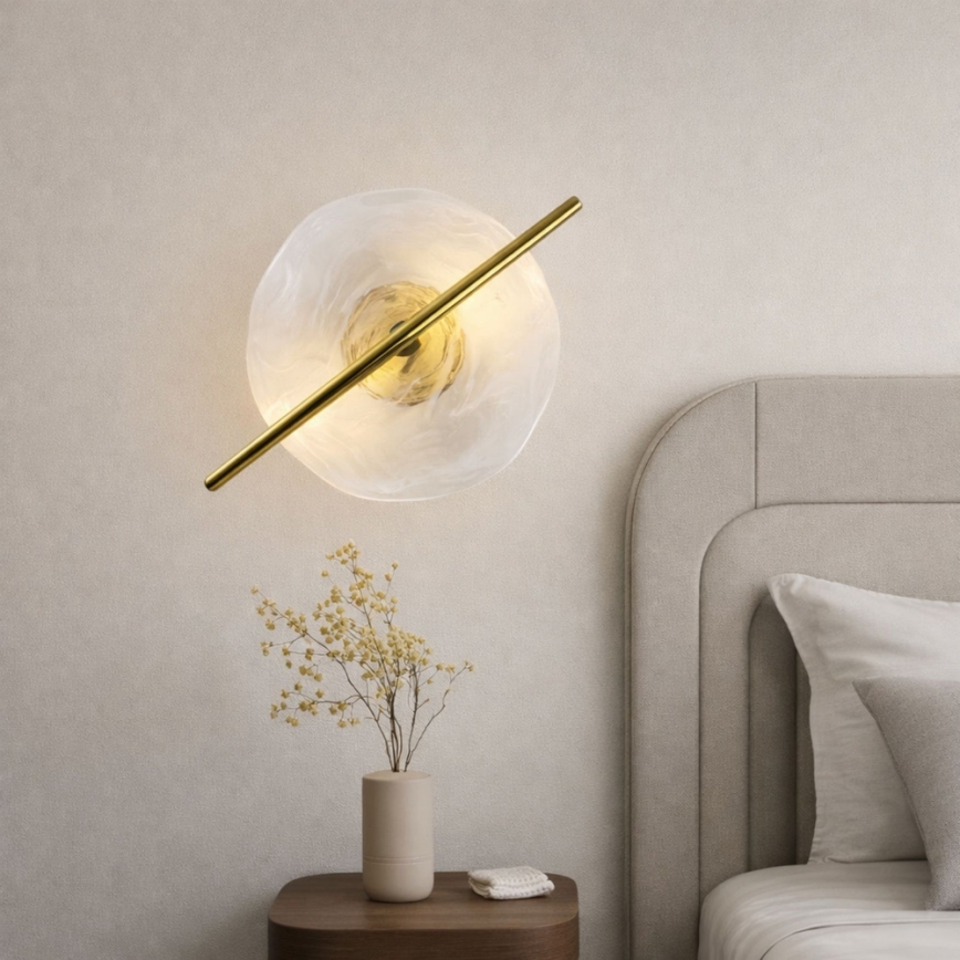LED stenska svetilka RELAX LED/5W/230V zlata/bela