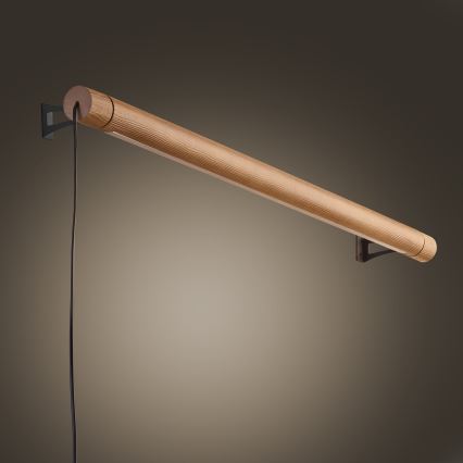 LED Stenska svetilka ROLLO LED/30W/230V les