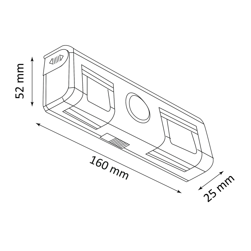 LED Stenska svetilka s senzorjem LED/3xAAA/4,5V