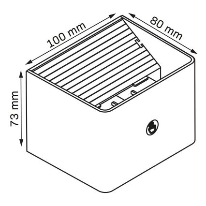LED Zatemnitvena stenski na dotik svetel s senzorjem MIRI LED/2,5W/3,7V 3000/4000/6400K 4000 mAh bela