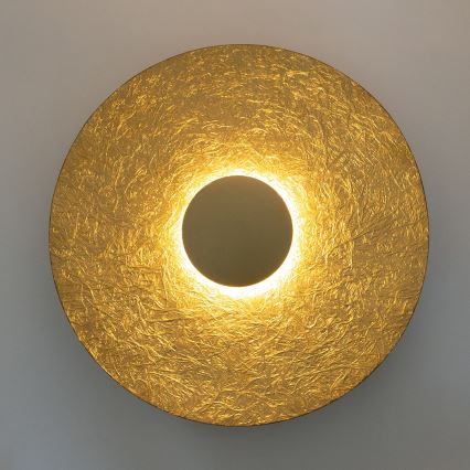 LED Stenska svetilka SOLE LED/16W/230V pr. 65 cm zlata