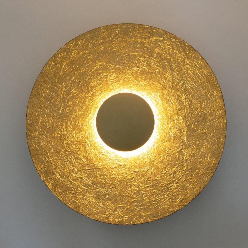 LED Stenska svetilka SOLE LED/16W/230V pr. 65 cm zlata