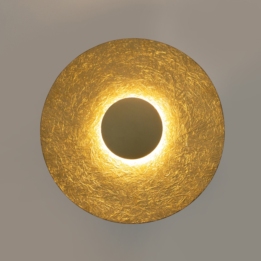 LED Stenska svetilka SOLE LED/7W/230V pr. 44 cm zlata